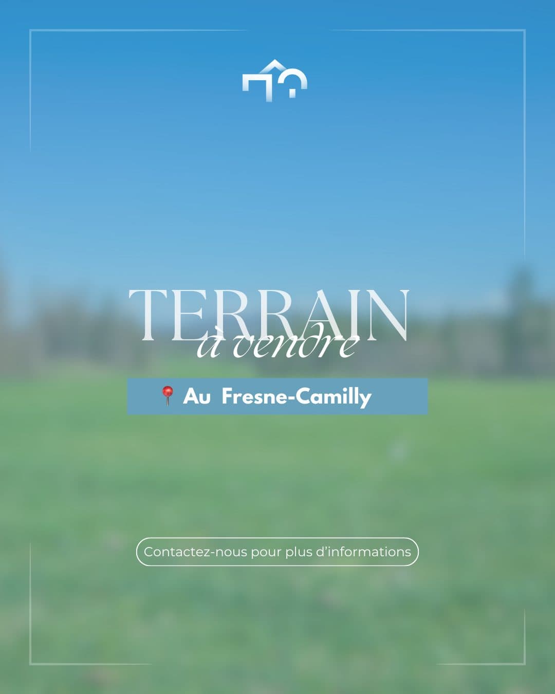 Terrain constructible libre de constructeur à Le Fresne-Camilly — photo 1 sur 2